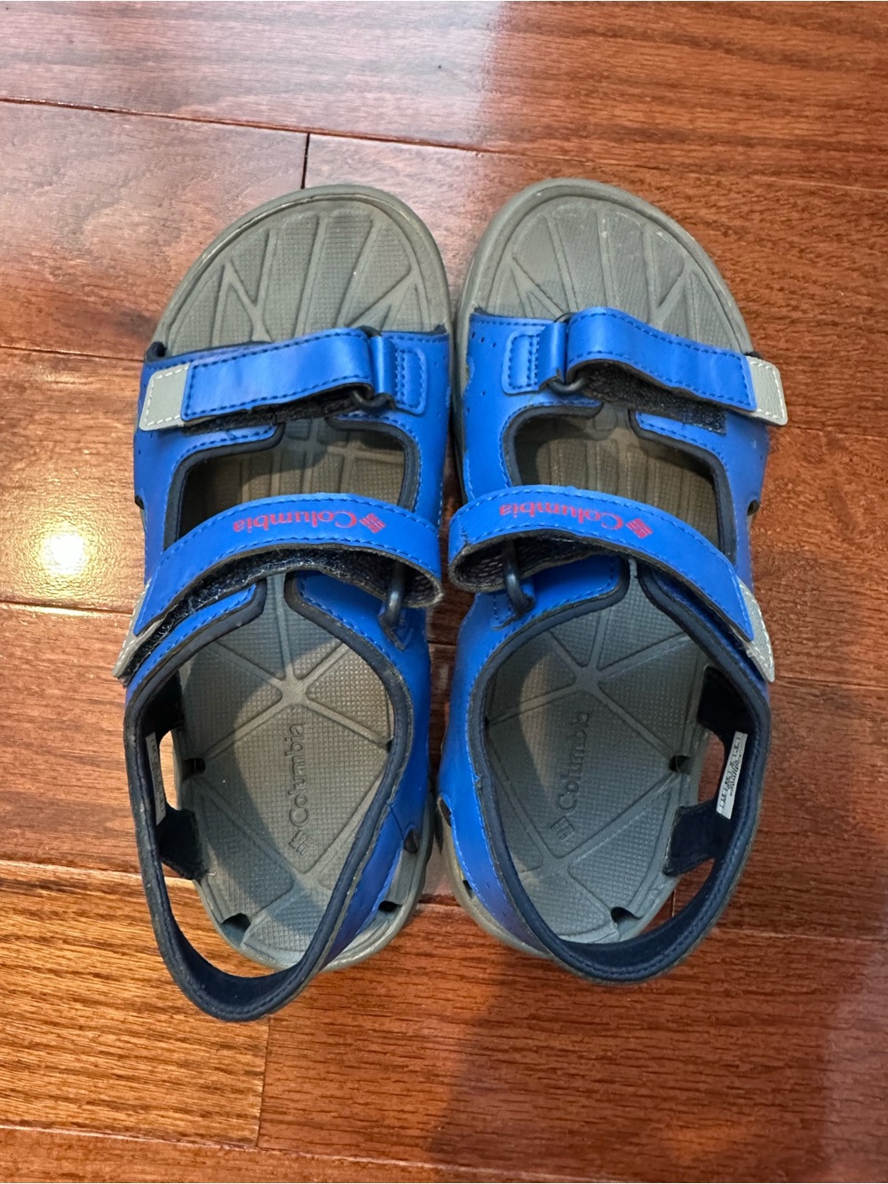 Columbia Kids Blue and Gray Adjustable Outdoor Sandals